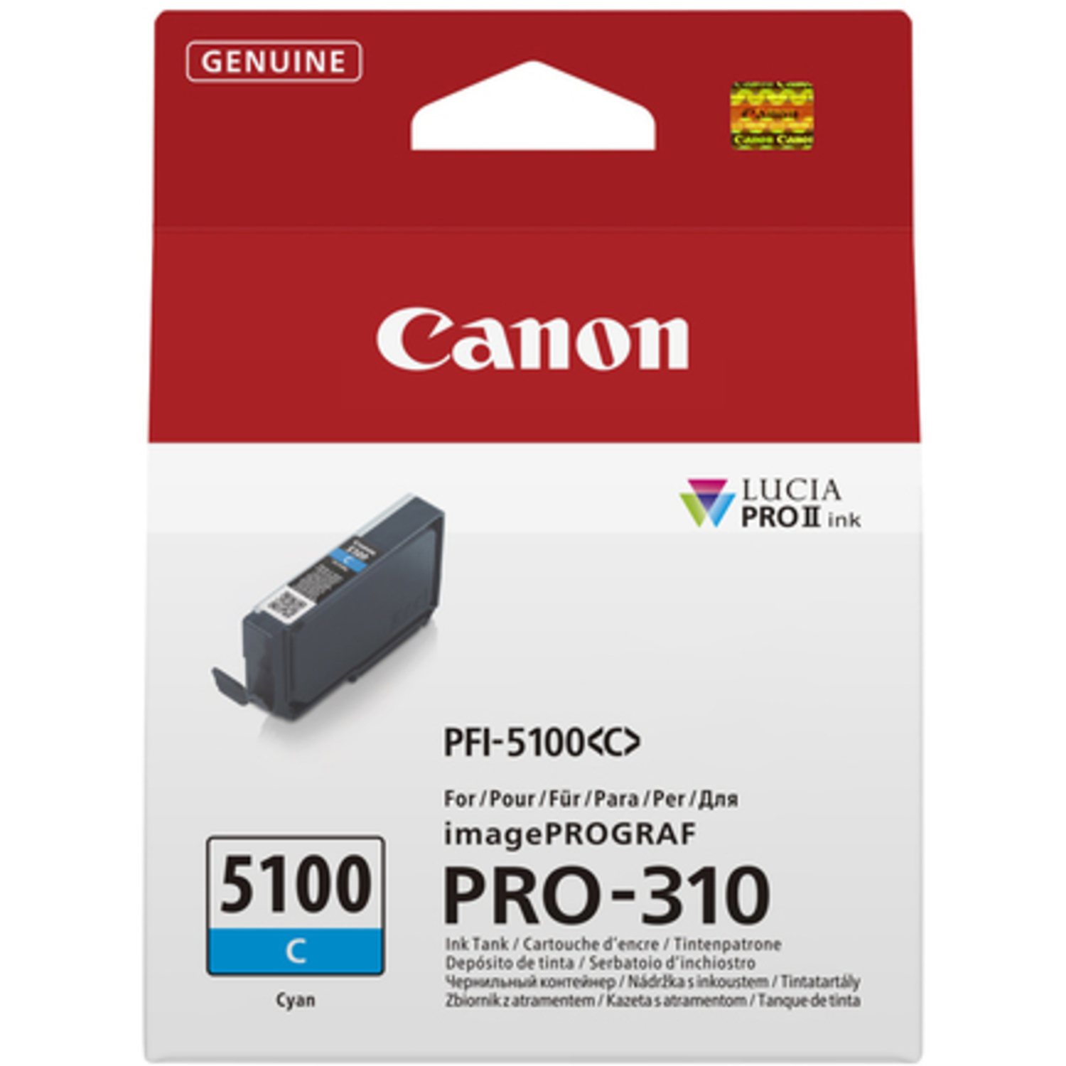 Canon Tinte PFI-5100C cyan für ImagePROGRAF PRO-310