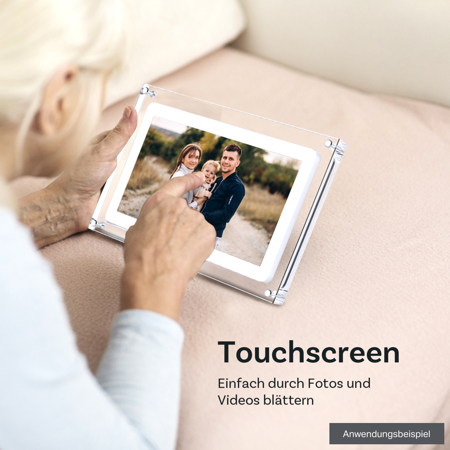 Pora&Co Digitaler Acrylbilderrahmen DPF-106 10"