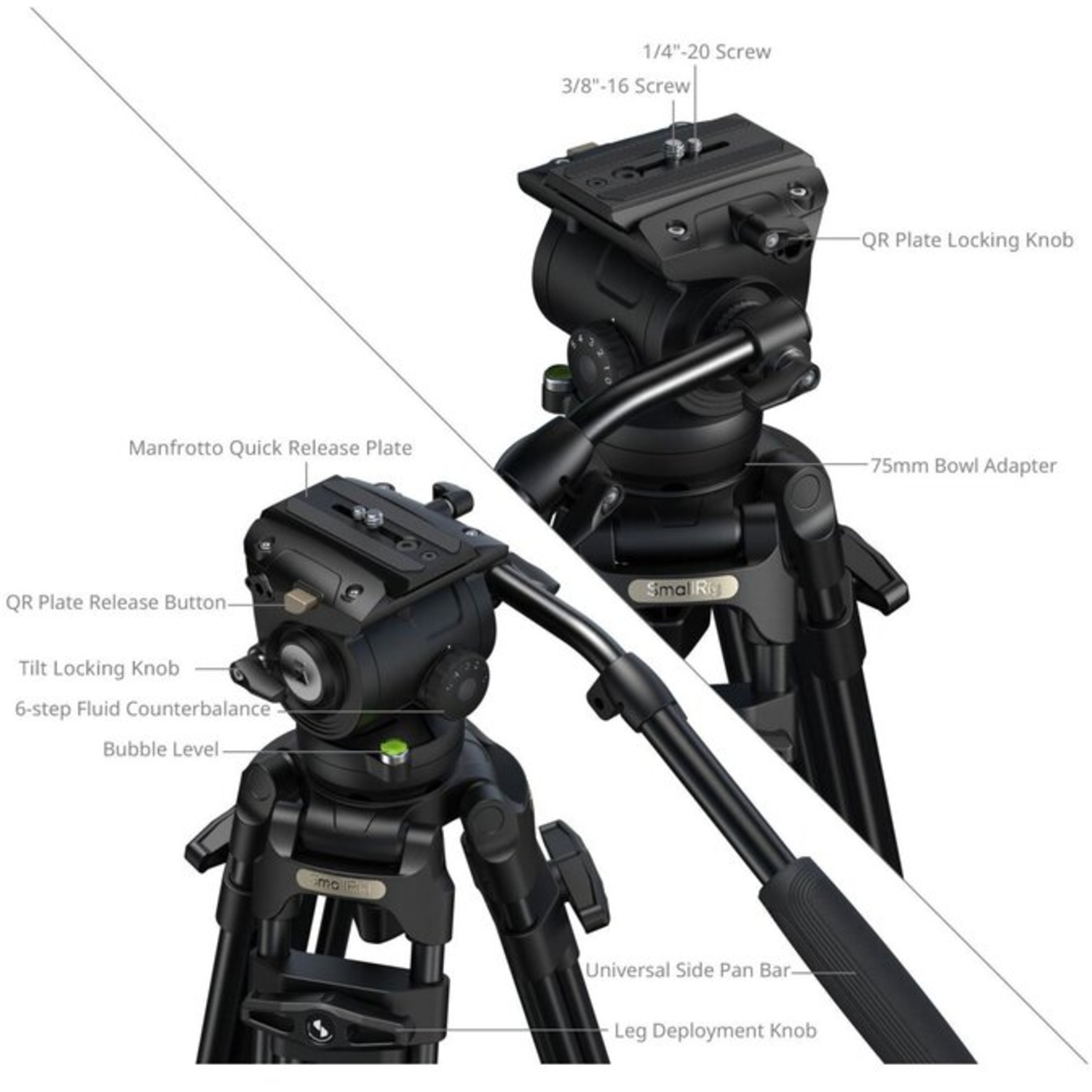 SmallRig Stativ FreeSpeed Heavy-Duty FSD16 Aluminium