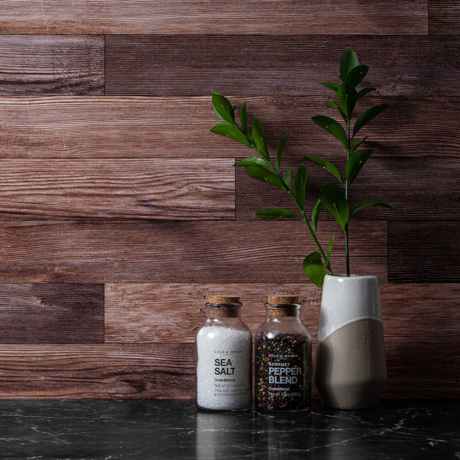 V-Flat World Duo Board Whitewash/Hickory Planks XL