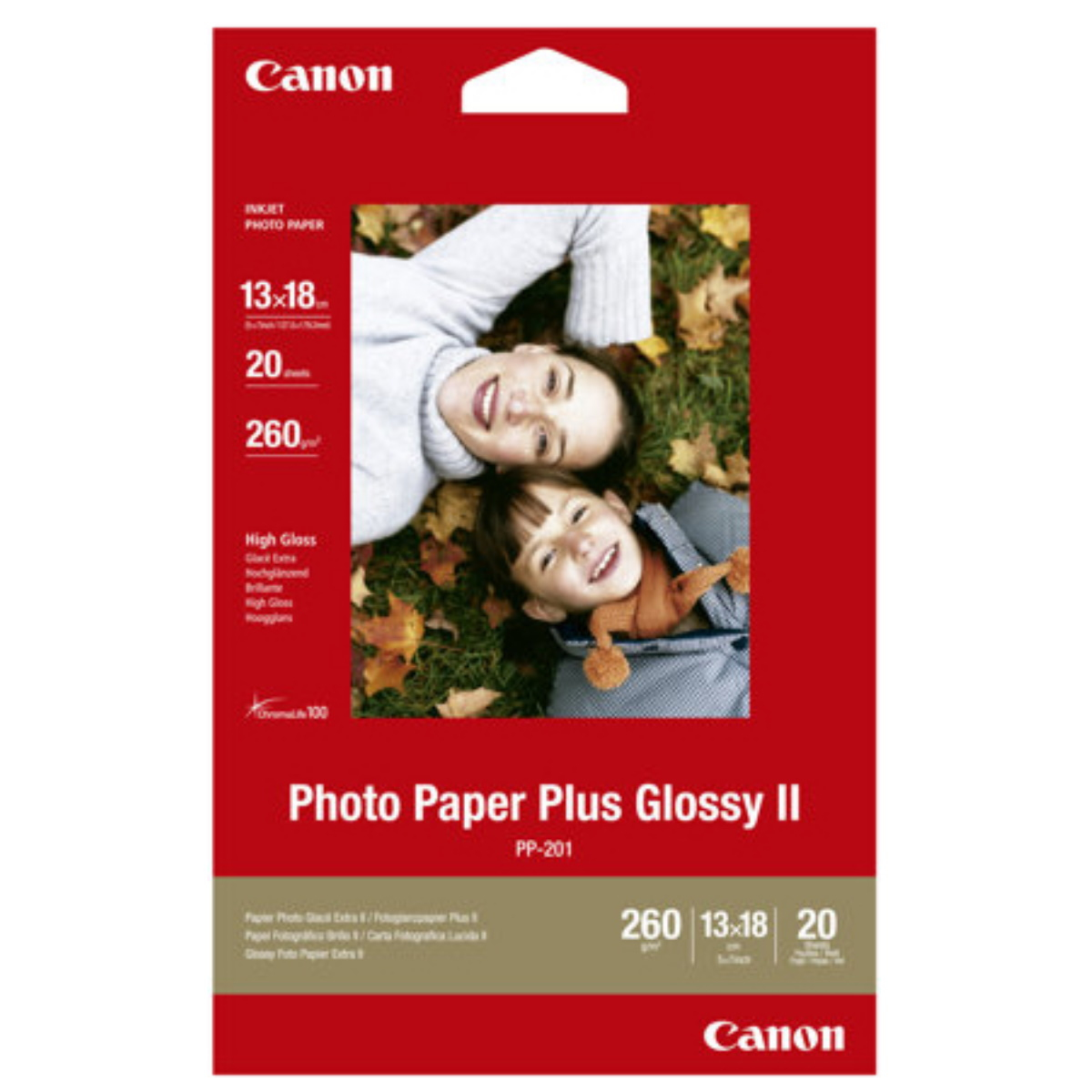 Canon Photo Paper Plus Glossy II 13x18 20 Blatt
