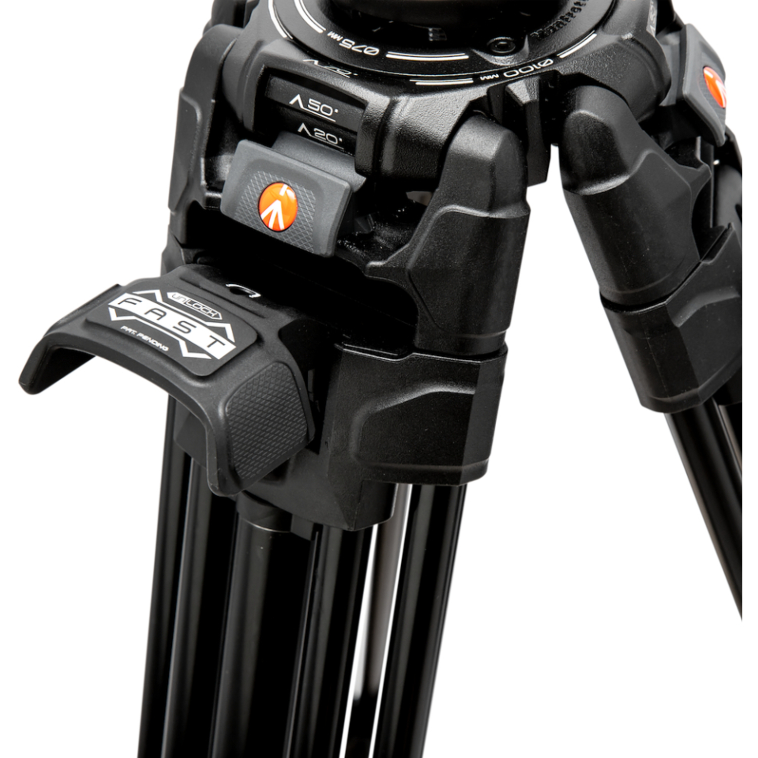 Manfrotto 645 Alu Fast Doppelrohr-Stativ mit 509 Pro Videokopf