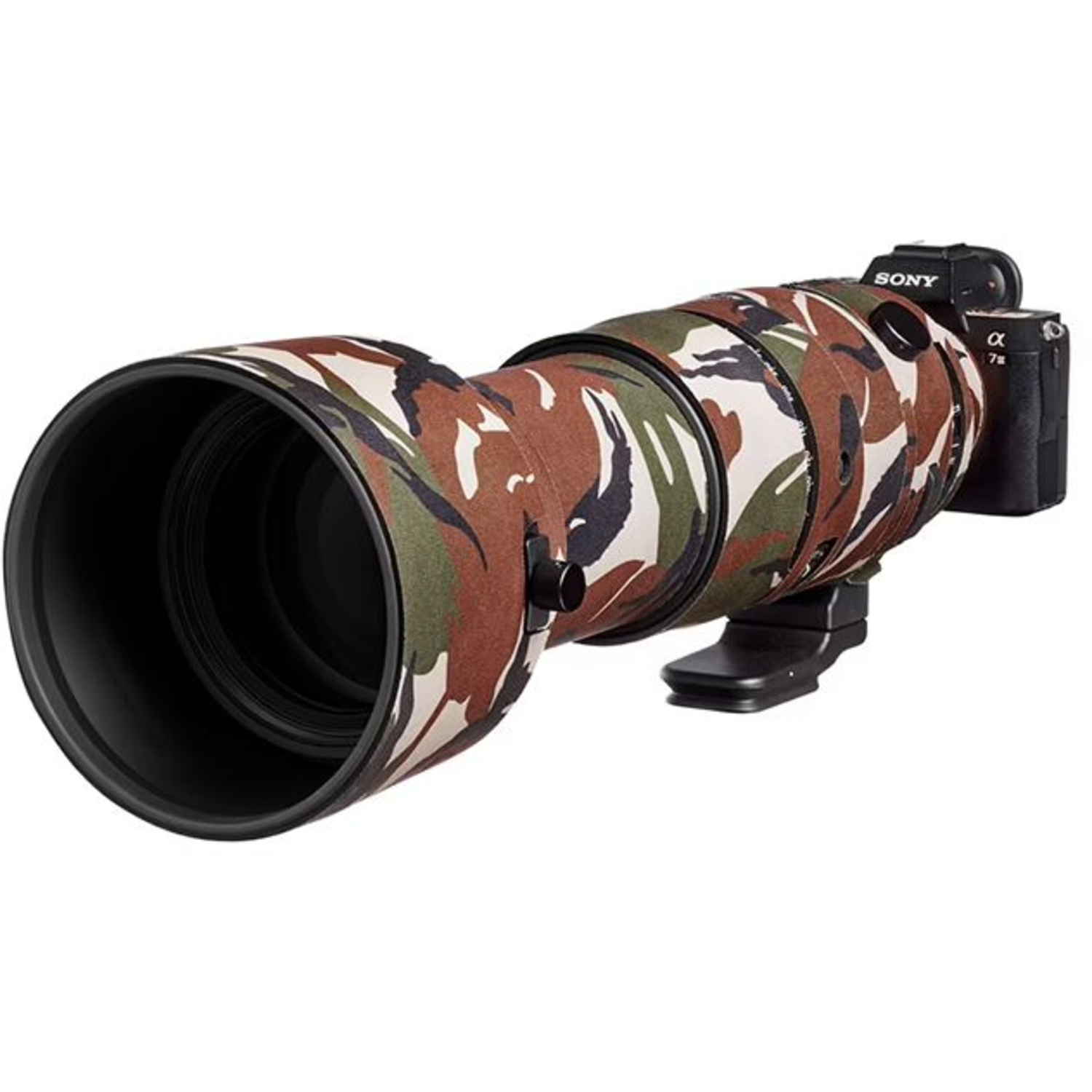 easyCover Lens Oak Objektivschutz für Sigma 60-600mm F4.5-6.3 DG DN OS (E und L-Mount) Grün Camouflage