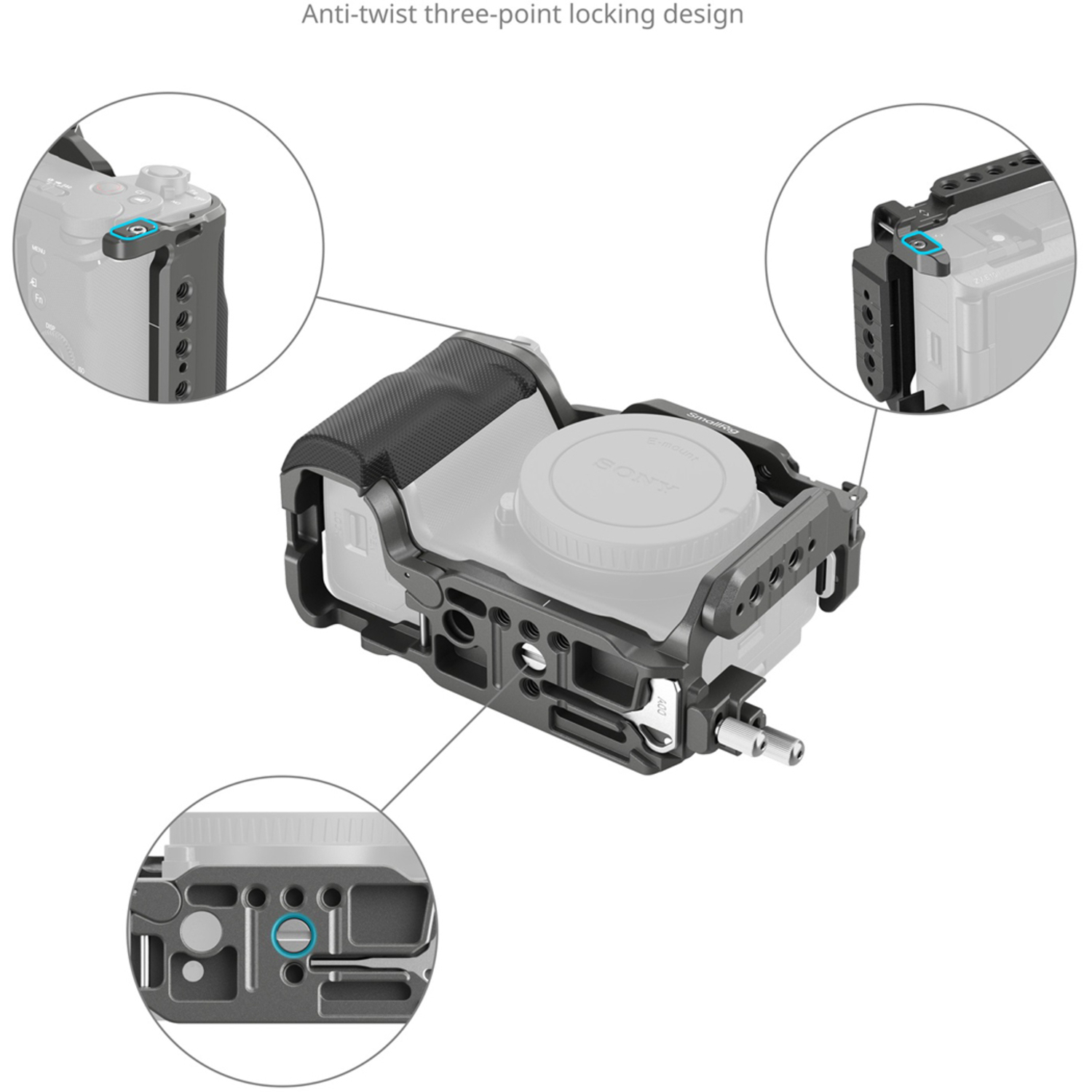 SmallRig HawkLock Schnellspann Cage Kit 4949 für Sony ZV-E10 II