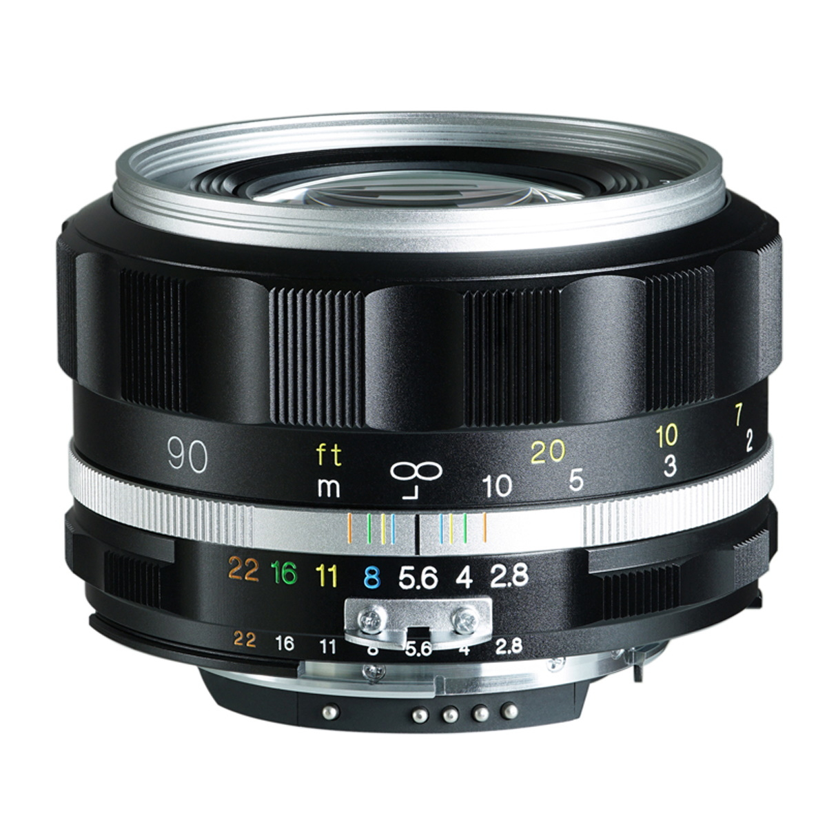 Voigtländer 90mm F2.8 APO-Skopar SLII-S für Nikon AI-S-Mount schwarz/silber