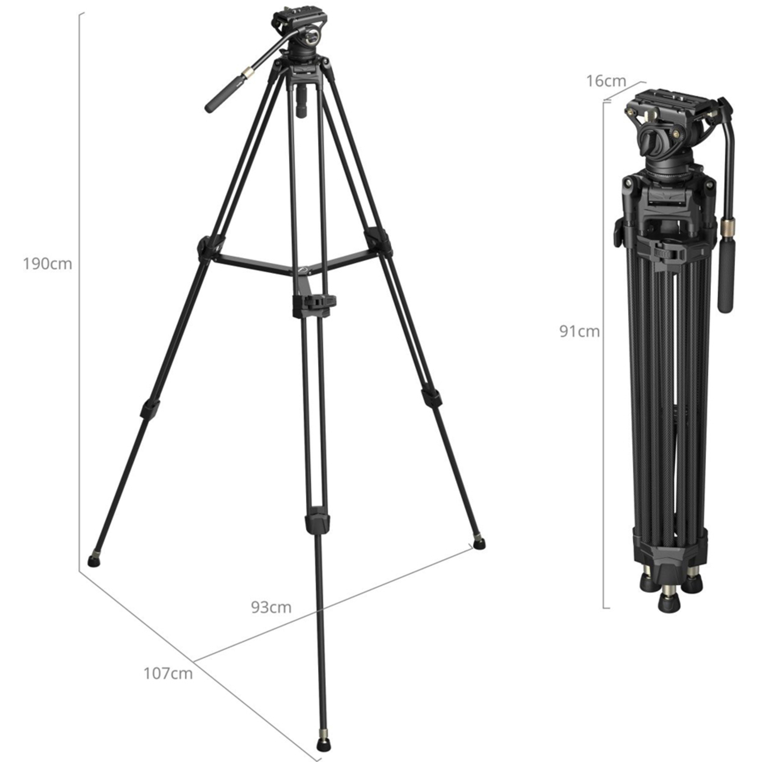 SmallRig Schwerlast Stativ Kit AD-80S 5111