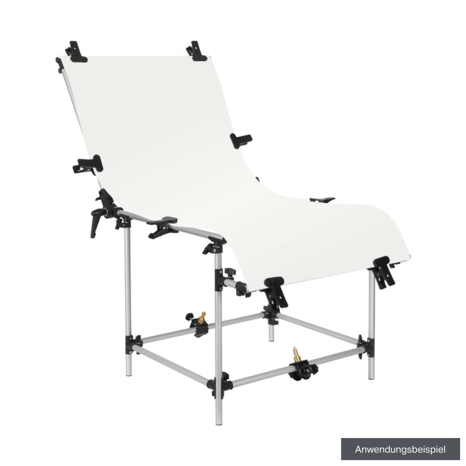 GlareOne PVC Hintergrund weiß gespiegelt 60 x 130cm