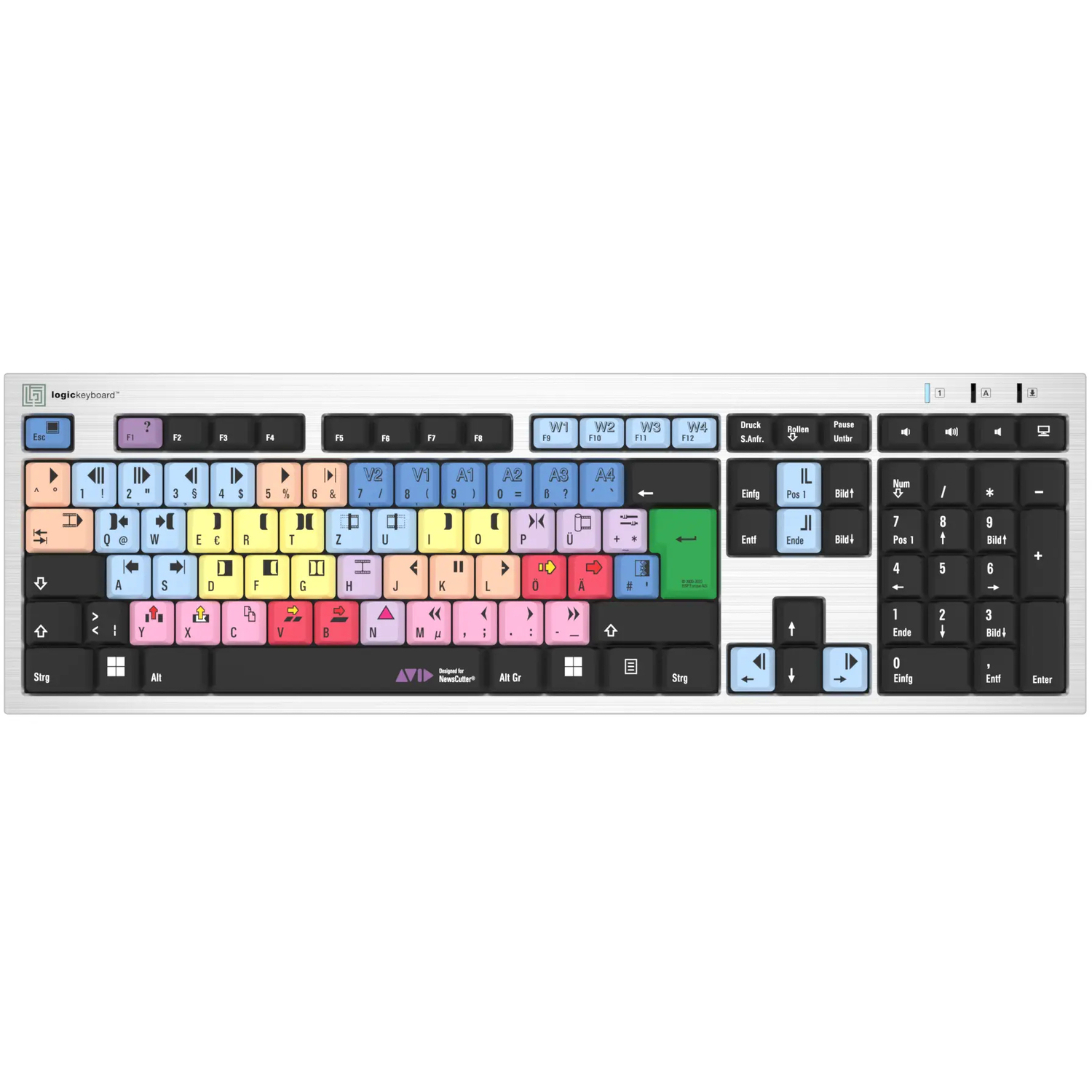 LogicKeyboard NewsCutter PC Slim Line Keyboard DE