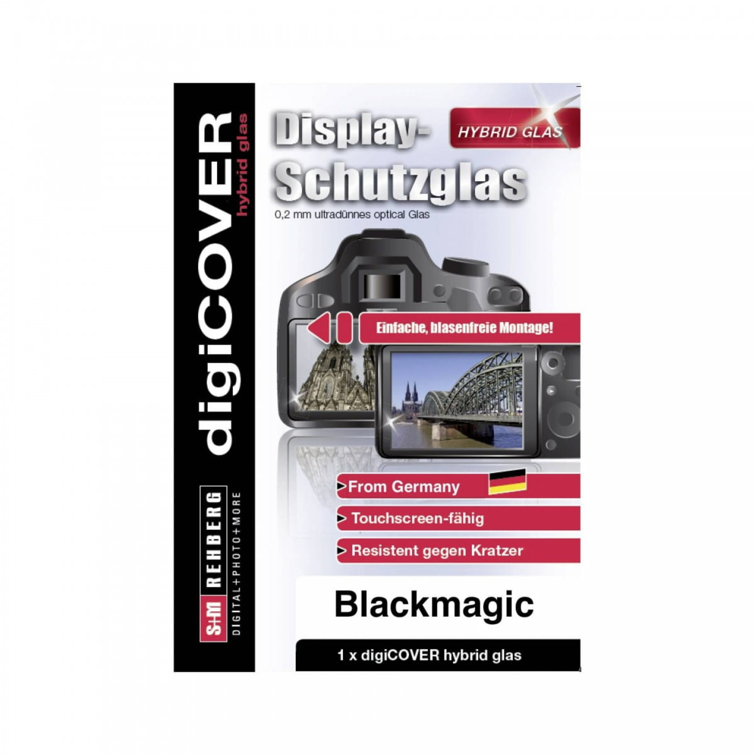 S&M Display-Hybrid Glas für Blackmagic Pocket Cinema