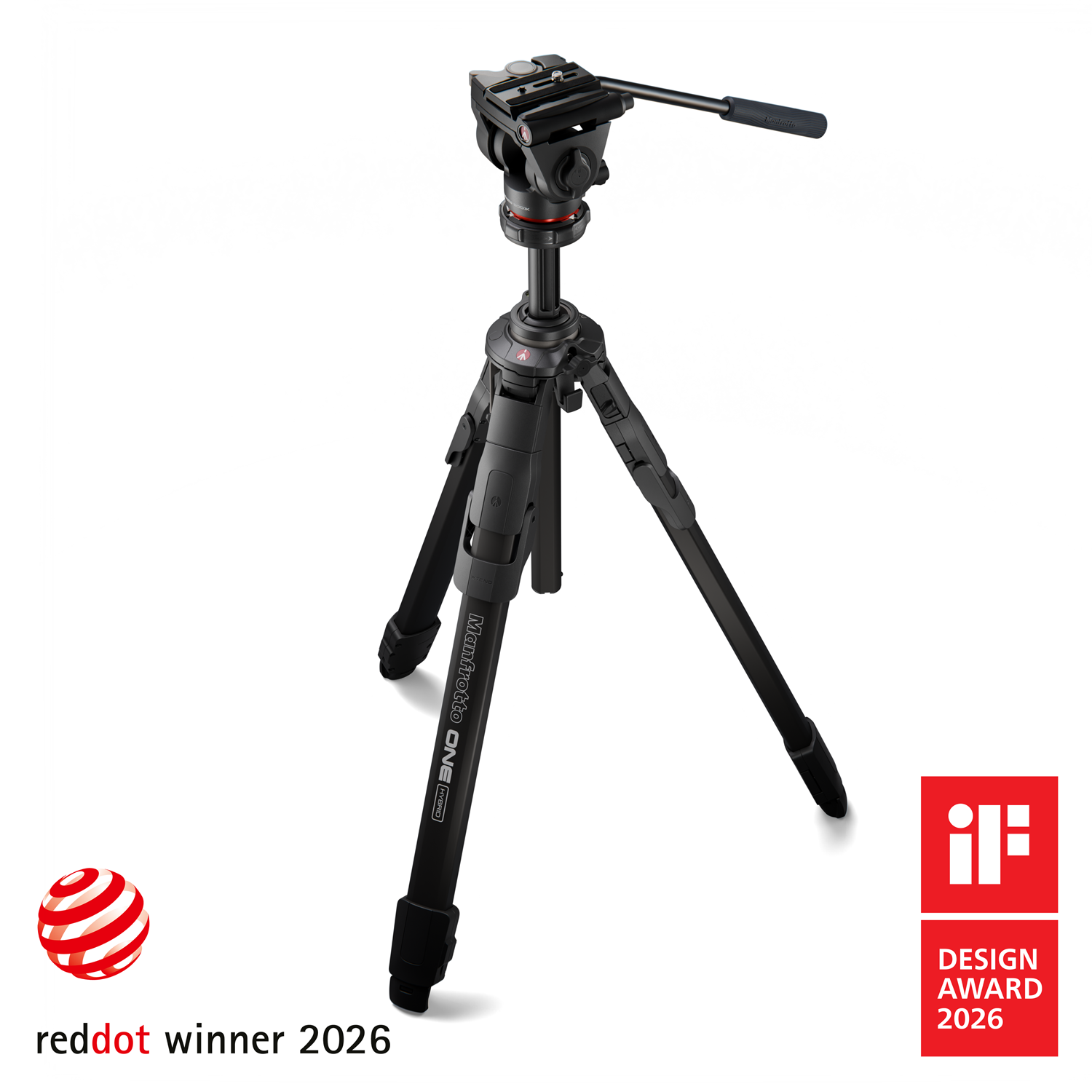 Manfrotto ONE Hybrid Aluminium-Stativ mit 500X Fluid-Kopf