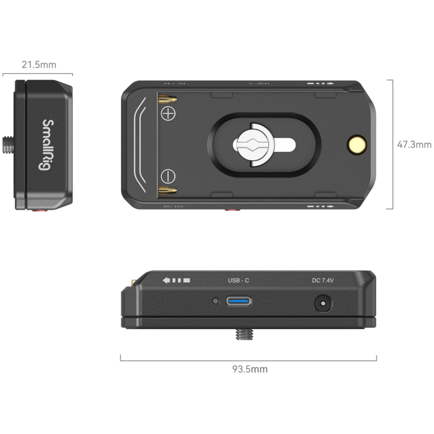 SmallRig Adapterplatte Advanced Edition 3168B für NP-F-Akkus