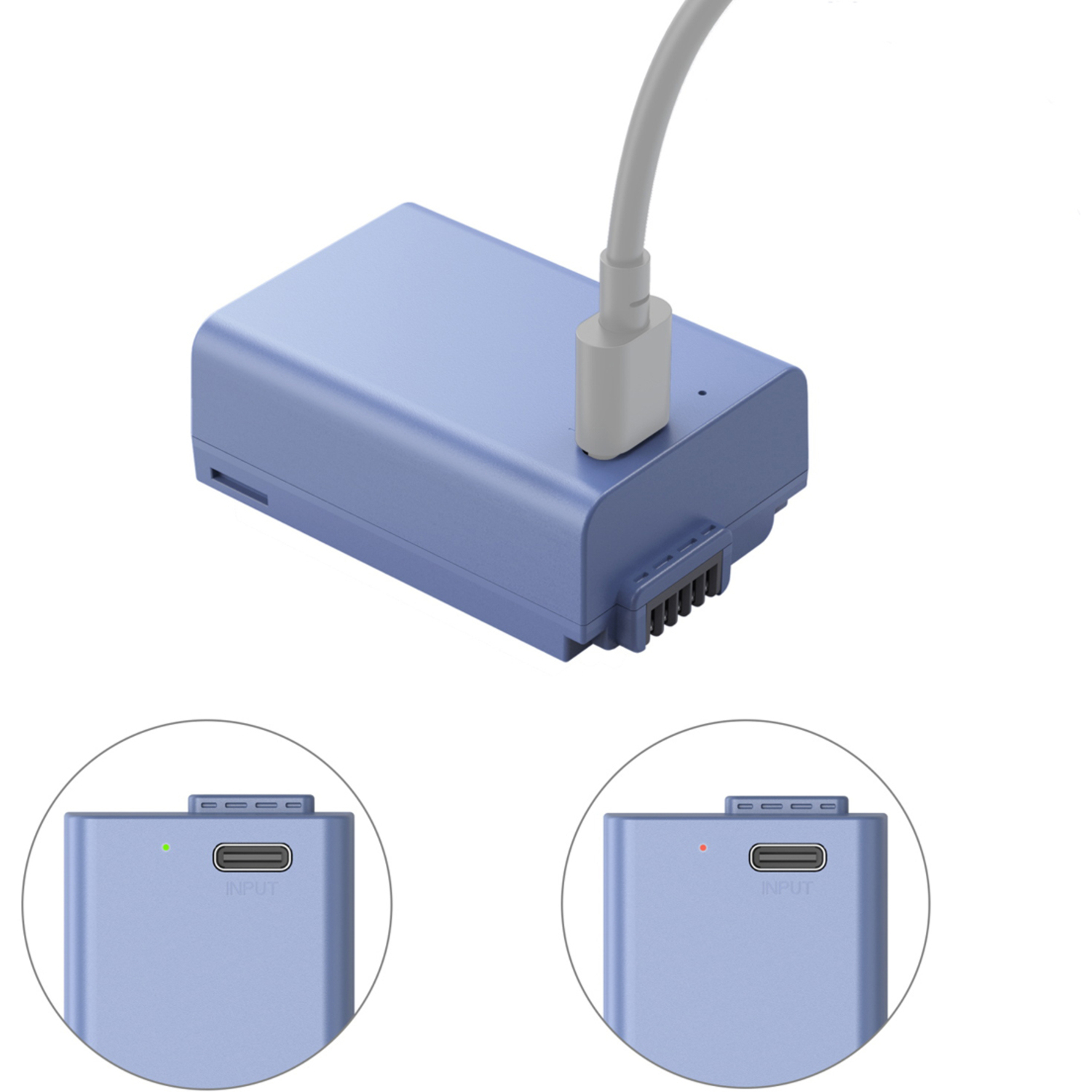 SmallRig Akku 4333 USB-C für Nikon Z50 II, Z50, Z fc und Z30 blau