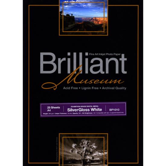 Brilliant Museum SilverGloss White 61cm x 12m 300g/m²