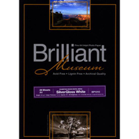 Brilliant Museum SilverGloss White 61cm x 12m 300g/m²