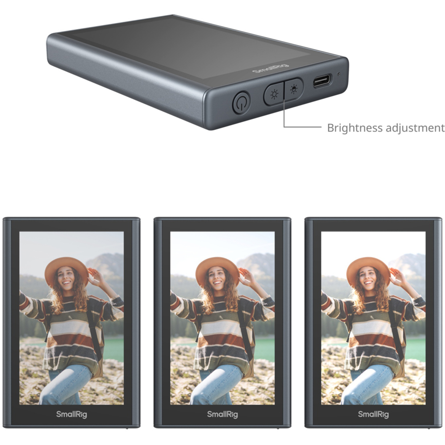 SmallRig Kabelloser Videomonitor mit Vlog Kit 4851B für Handys