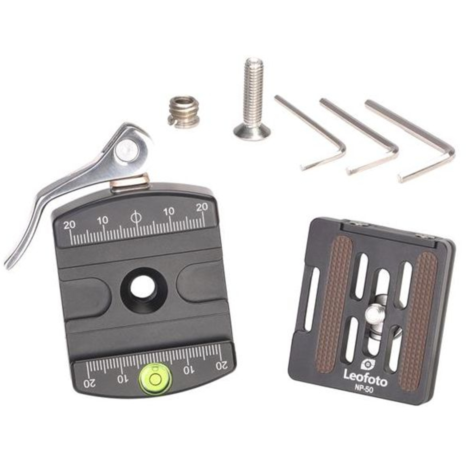 Leofoto LR-50 Hebel Schnellspanner + NP-50 Arca-Swiss Platte, 50mm
