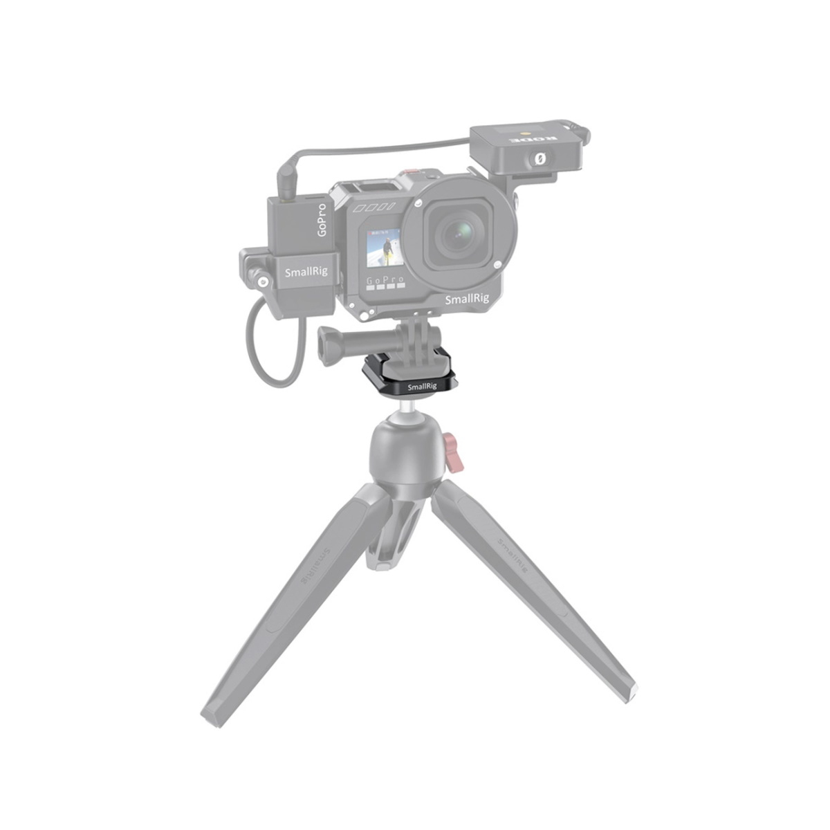 SmallRig APU2668 Buckle Adapter mit Arca Schnellwechselplatte für GoPro Kameras