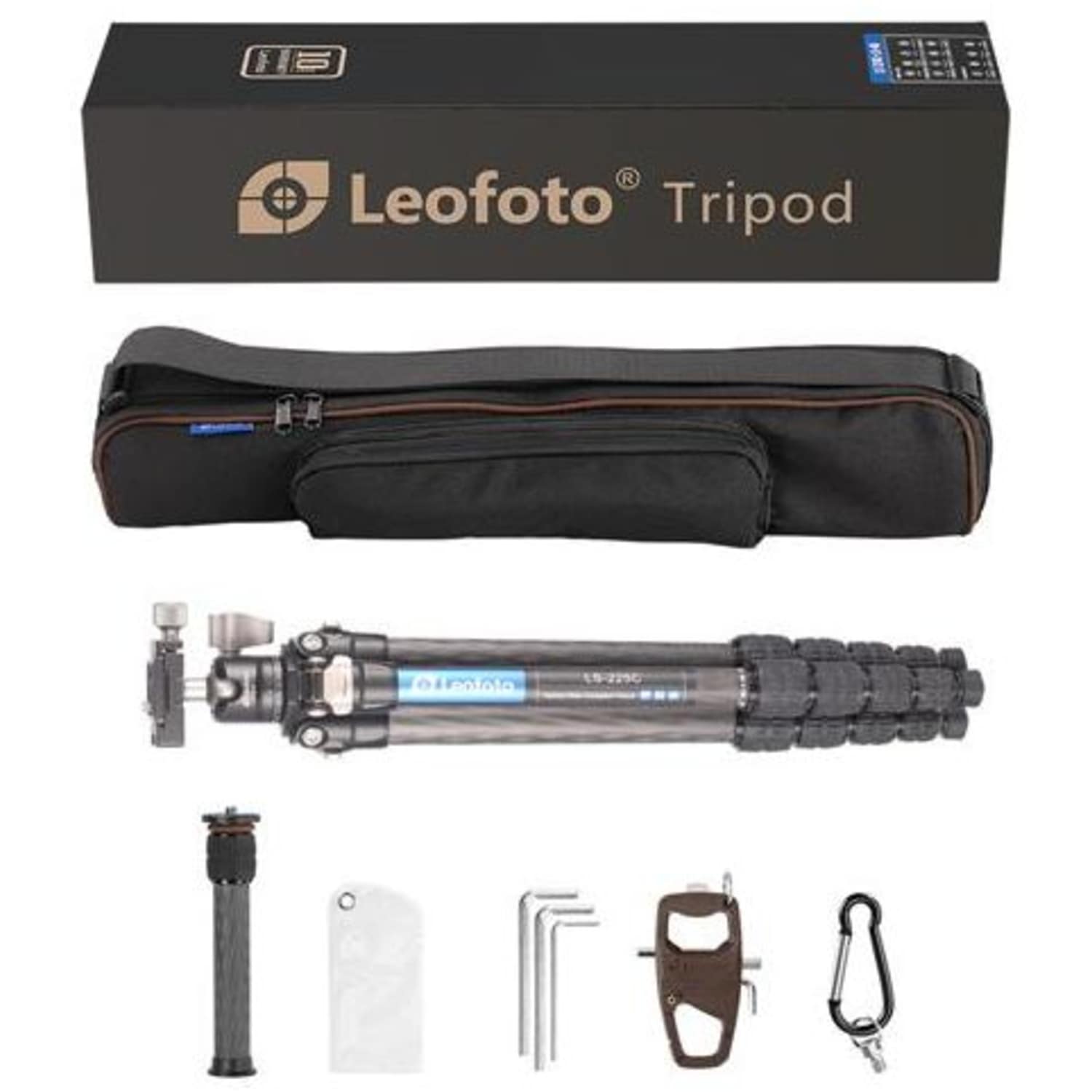 Leofoto Carbon-Dreibeinstativ LS-225C+LH-25