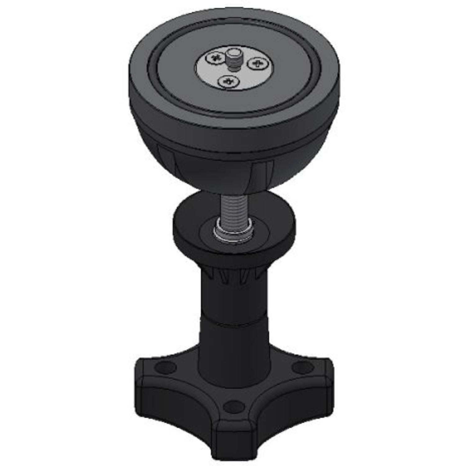 Cartoni PTZ Light Tripod Alu75 Kit mit Nivellierkugel und Bodenspinne