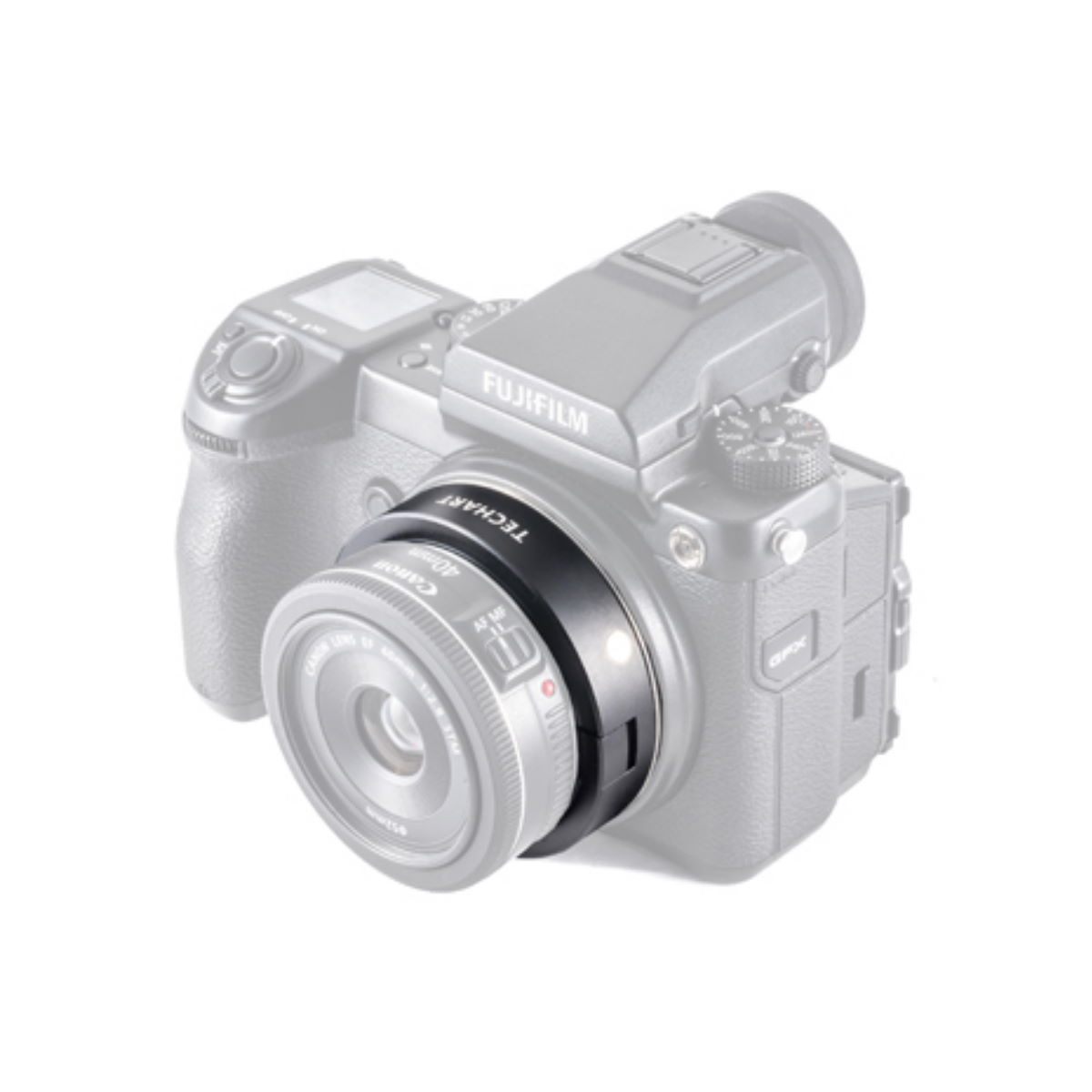 TechartPro EF-FG01 Adapter Canon EF an Fujifilm GFX Autofokus