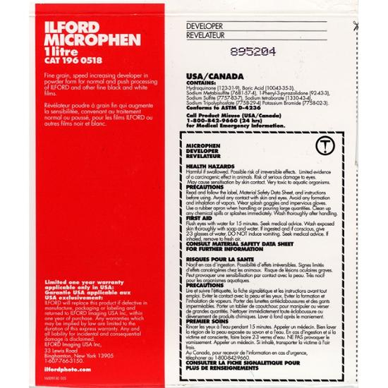 Ilford Harman Microphen Entw., 1l