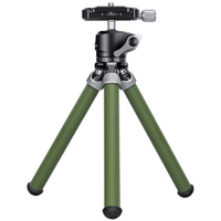 Leofoto Tischstativ MT-02C mit Kopf LH-22 Olivgrün