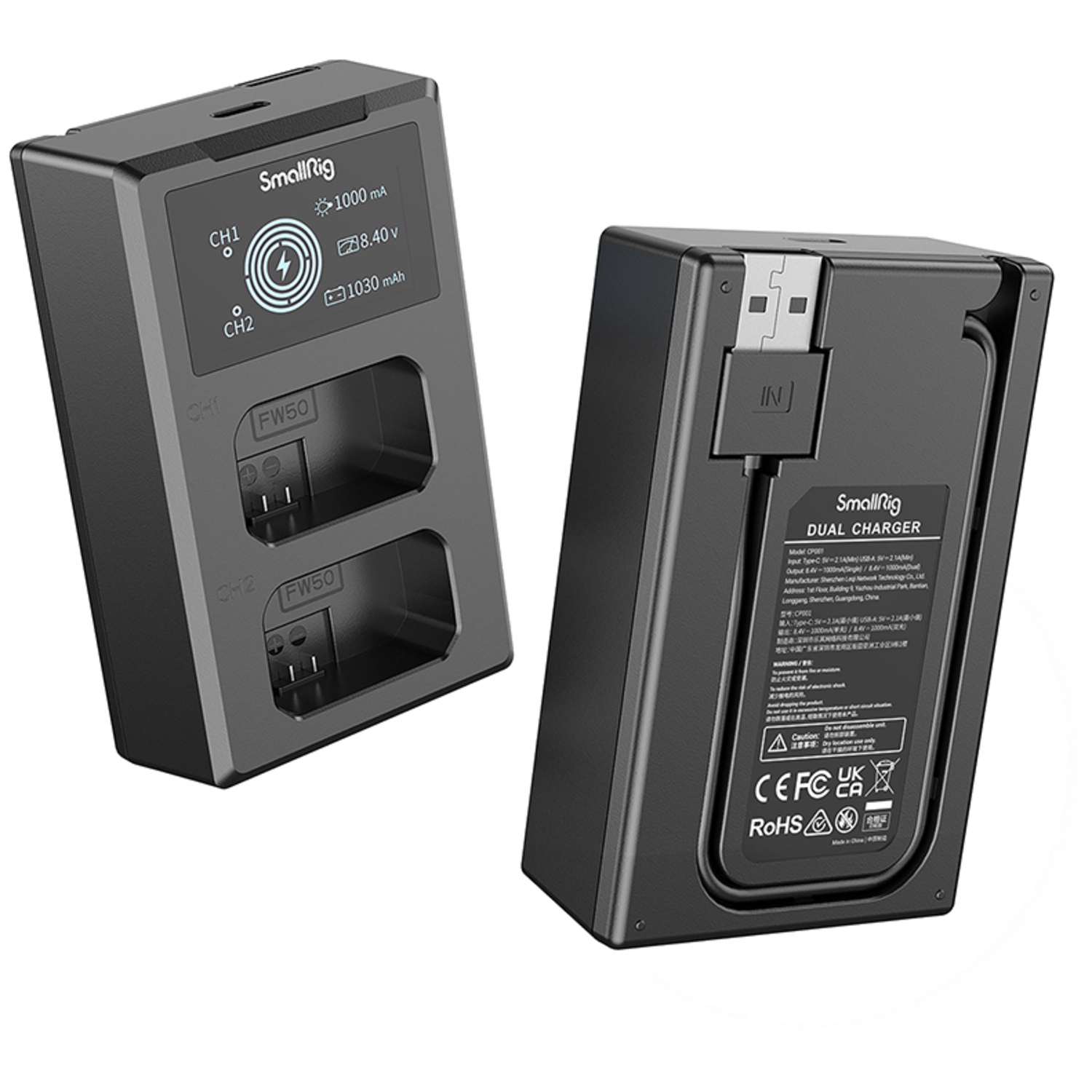 SmallRig NP-FW50 Akku und Ladegerät Kit 3818