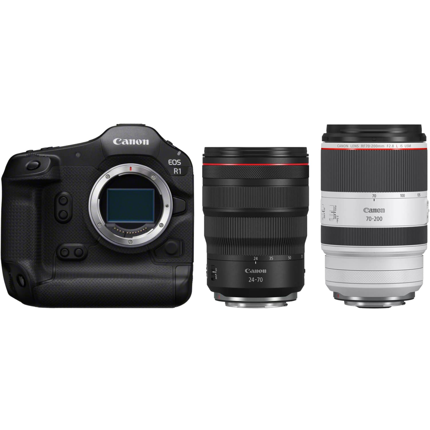 Canon EOS R1 mit RF 24-70mm F2.8L IS USM und RF 70-200mm F2.8L IS USM
