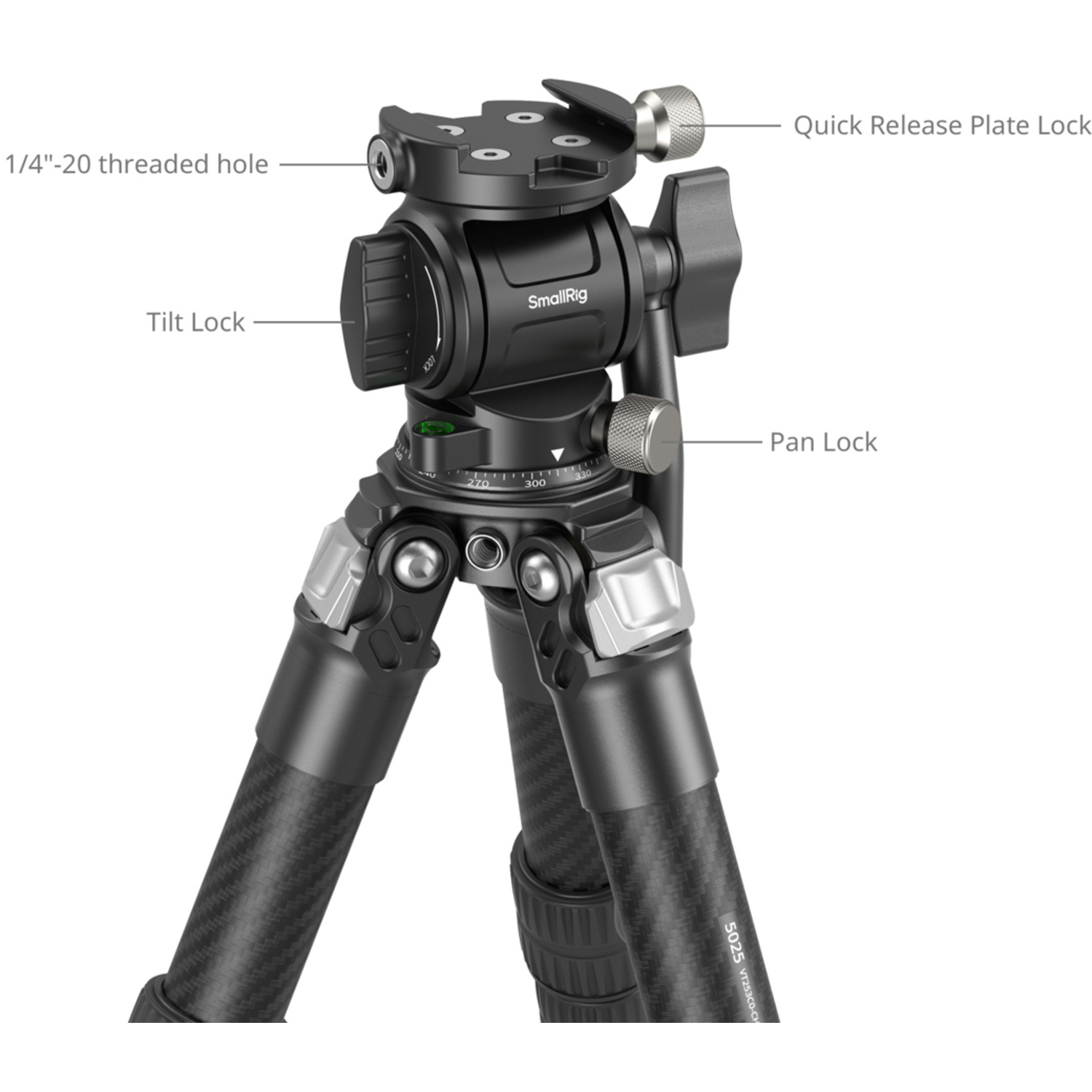 SmallRig Tischstativ Heavy Duty Carbon Fiber Tabletop Kit 5025