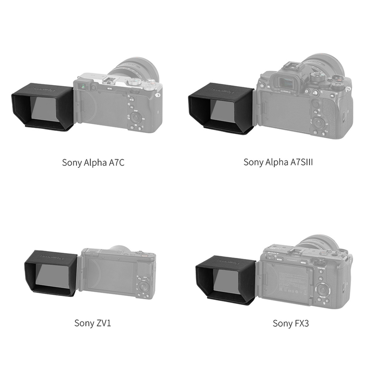 SmallRig Sonnenblende 3206 für Sony Alpha 7 IV, 7S III, Alpha 7C, ZV-1, ZV-E10, FX3