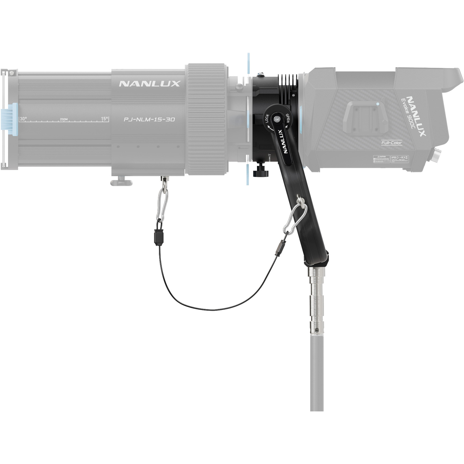 Nanlux Projektionsadapter AS-PJA-EV für Studio-Scheinwerfer mit NLM-Bajonettanschluss