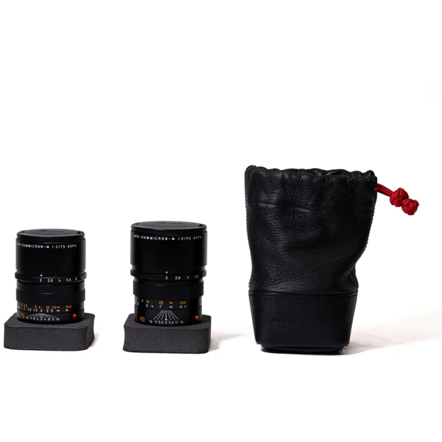 Artisan&Artist Objektiv-Tasche ACAM-LPL140 BLK aus Echtleder Größe M