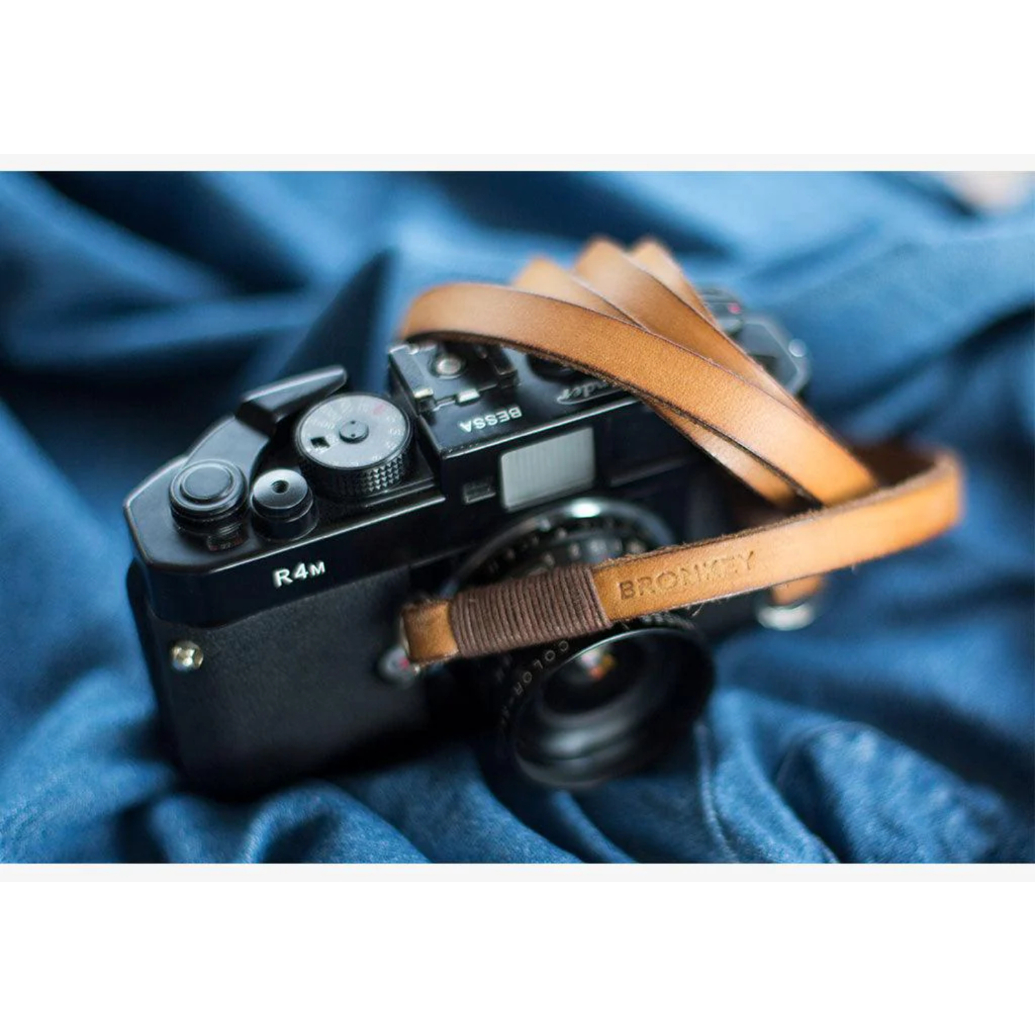 Bronkey Kameragurt Tokyo #106 Leder 120cm braun