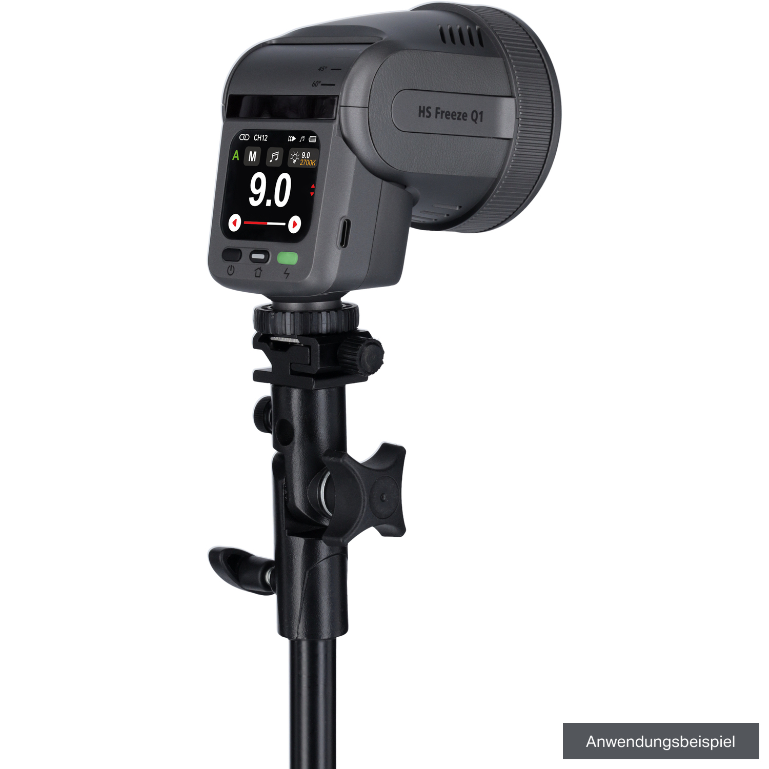 Rollei Blitzneiger mit Schirmhalter für Aufsteckblitze