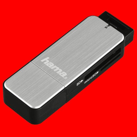 Hama USB 3.0 KARTENLESER SD/MICRO SD SILBER