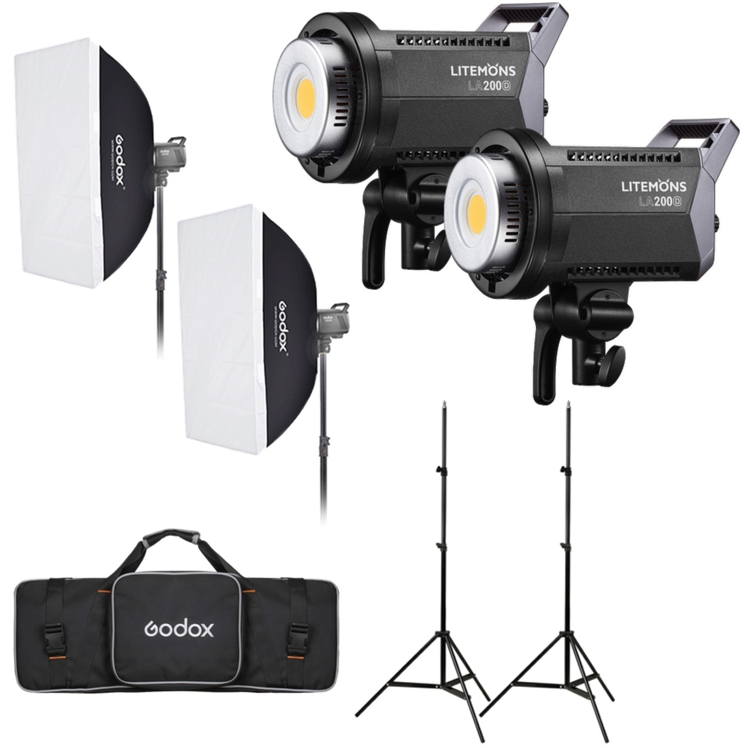 Godox LED-Leuchte LA200D Litemons Daylight Duo Kit