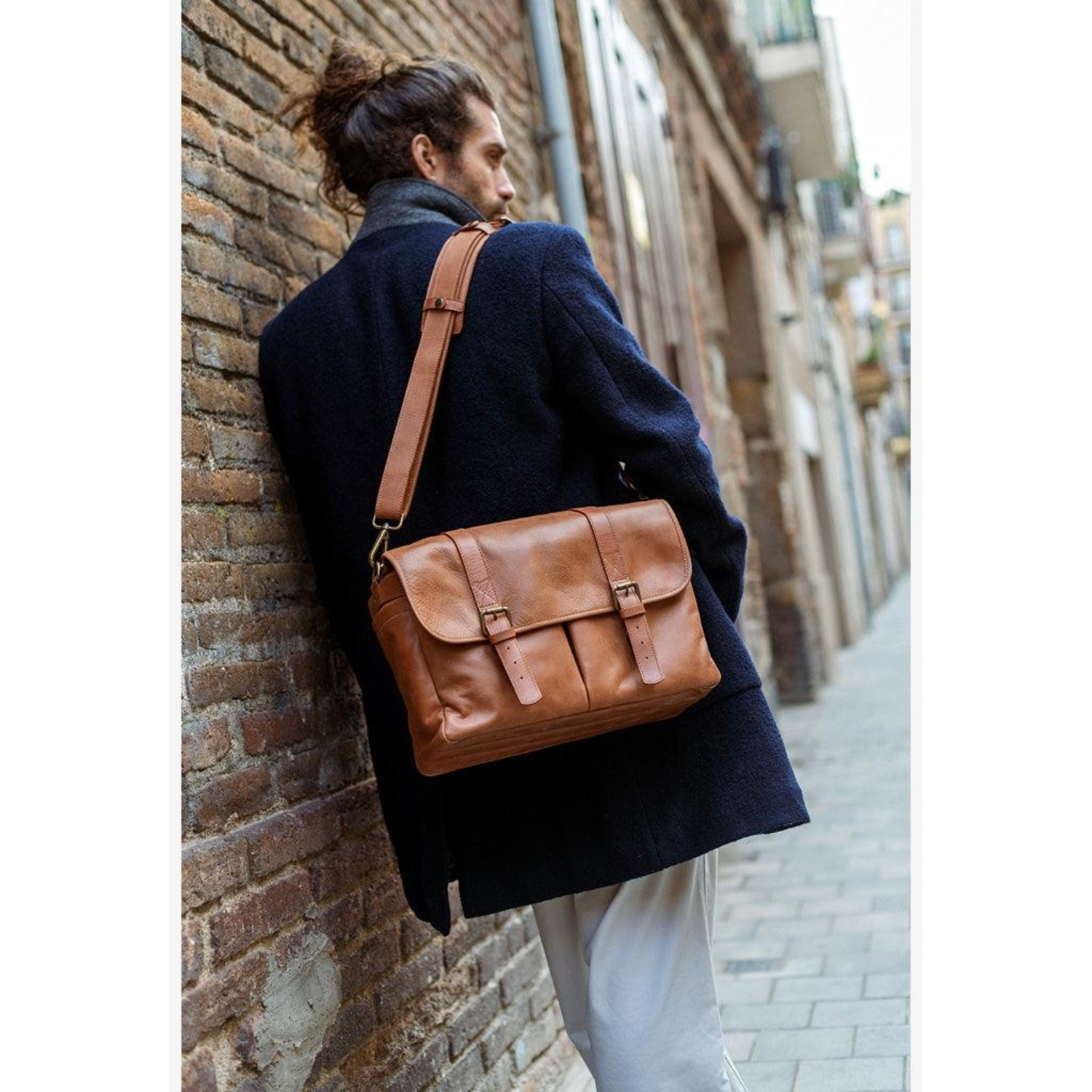 Bronkey Roma Leder Camera Bag Tanned