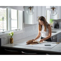 V-Flat World Duo Board Whitewash/Hickory Planks XL