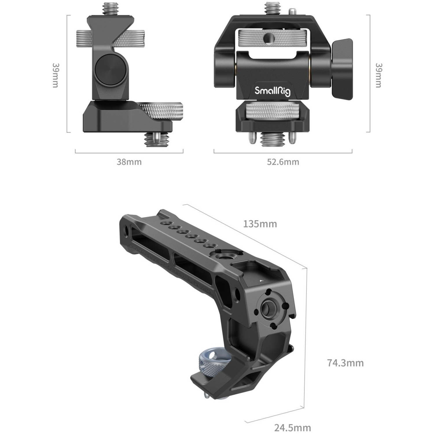 SmallRig Top Handle mit Monitorhalterung 5323
