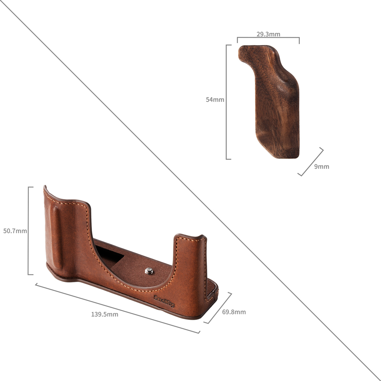 SmallRig Ledertasche 5268 braun für Fujifilm GFX100RF