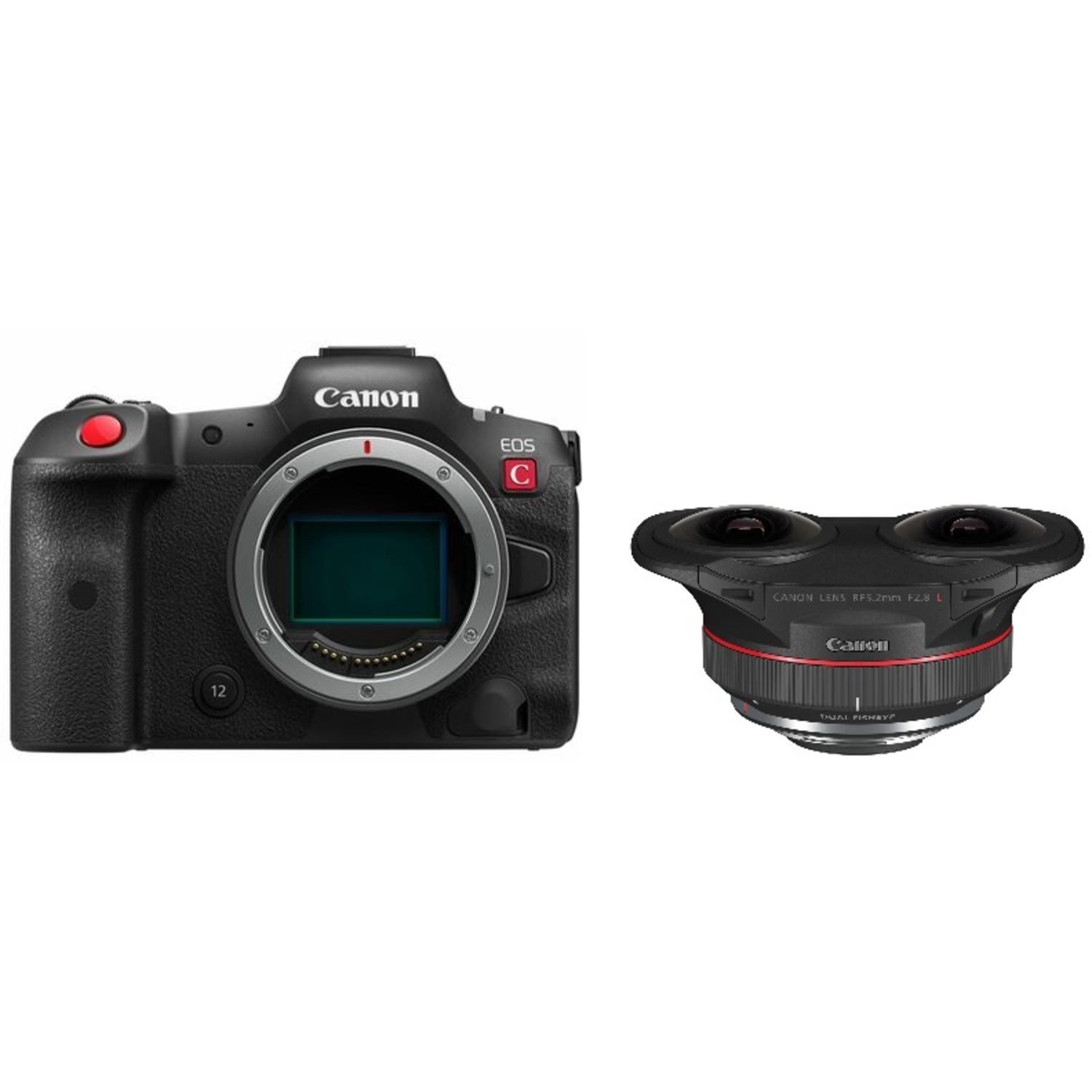 Canon EOS R5 C mit RF 5.2mm F2.8L Dual Fisheye