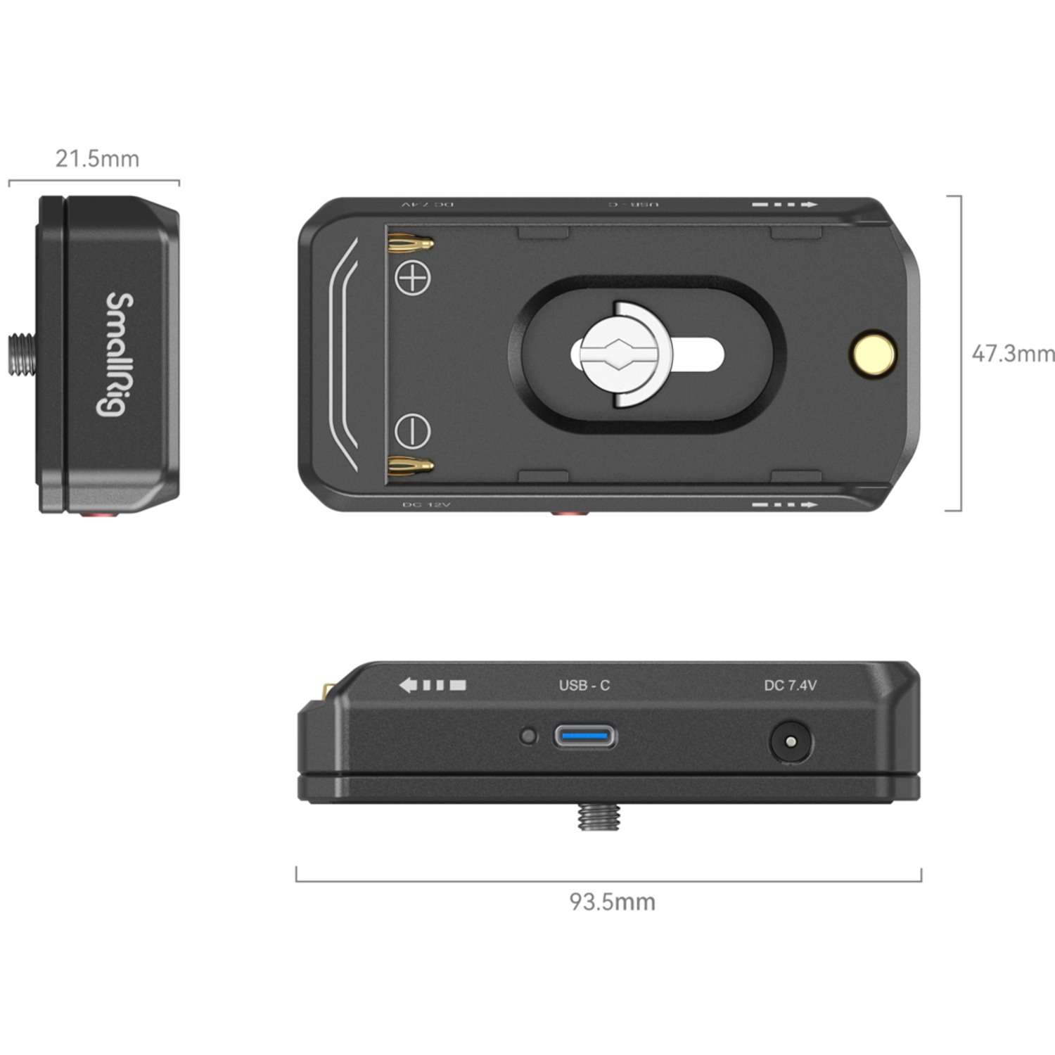 SmallRig Batterieadapter-Montageplattensatz NP-F Advanced Edition 4340