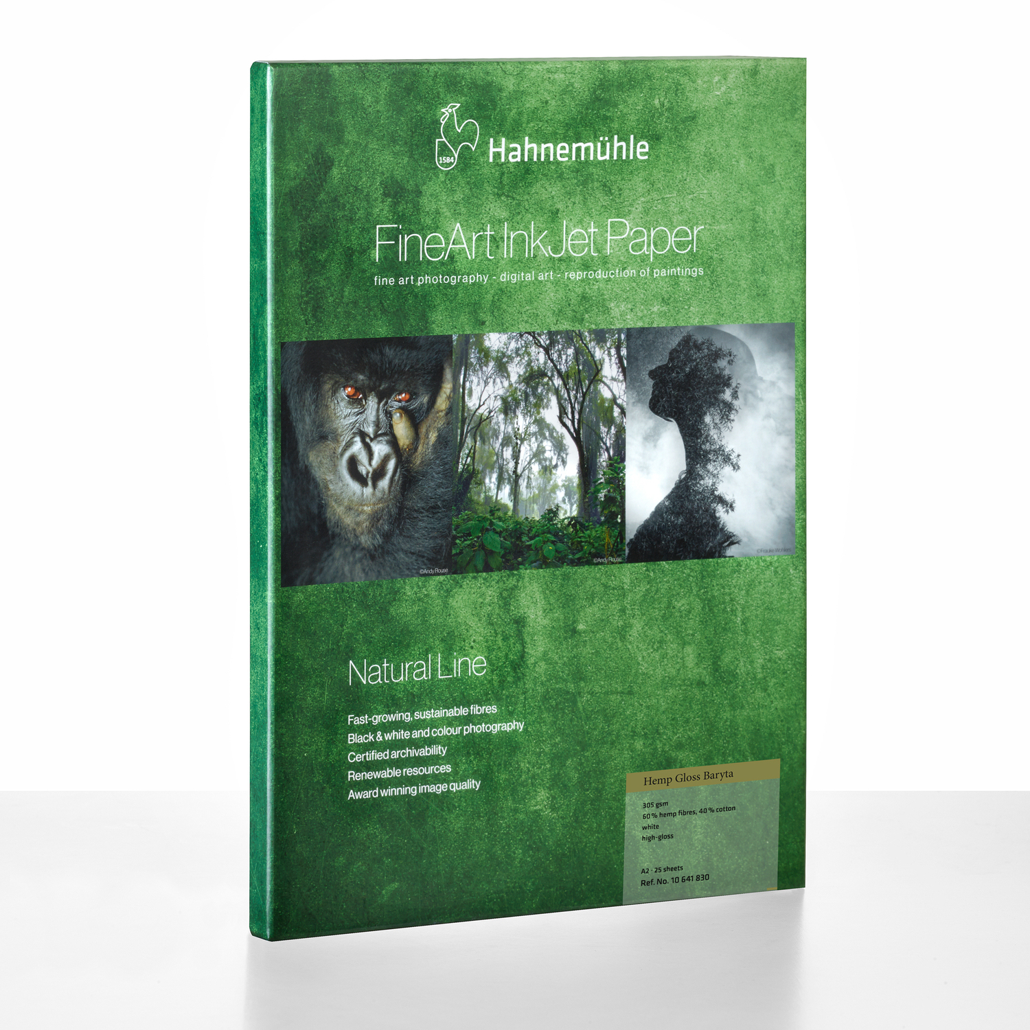 Hahnemühle Hemp Gloss Baryta 305g/m² A2 25 Bogen