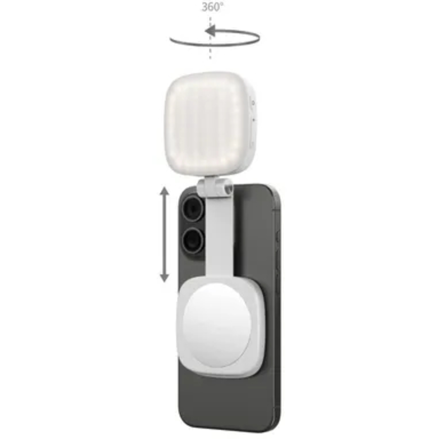 SmallRig 4933 Abnehmbare Handy-LED-Videoleuchte Weiß