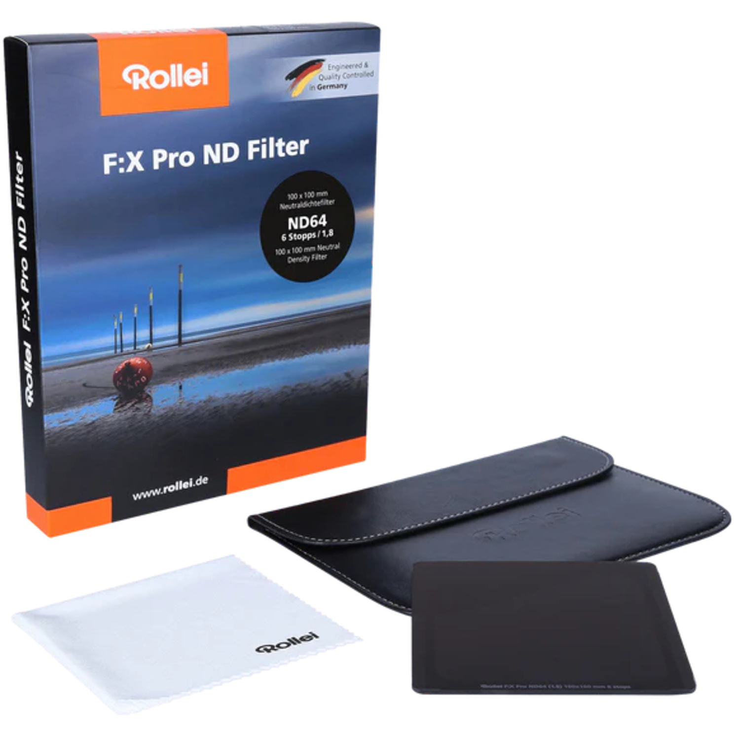 Rollei F:X Pro ND64 Rechteckfilter Graufilter 100mm