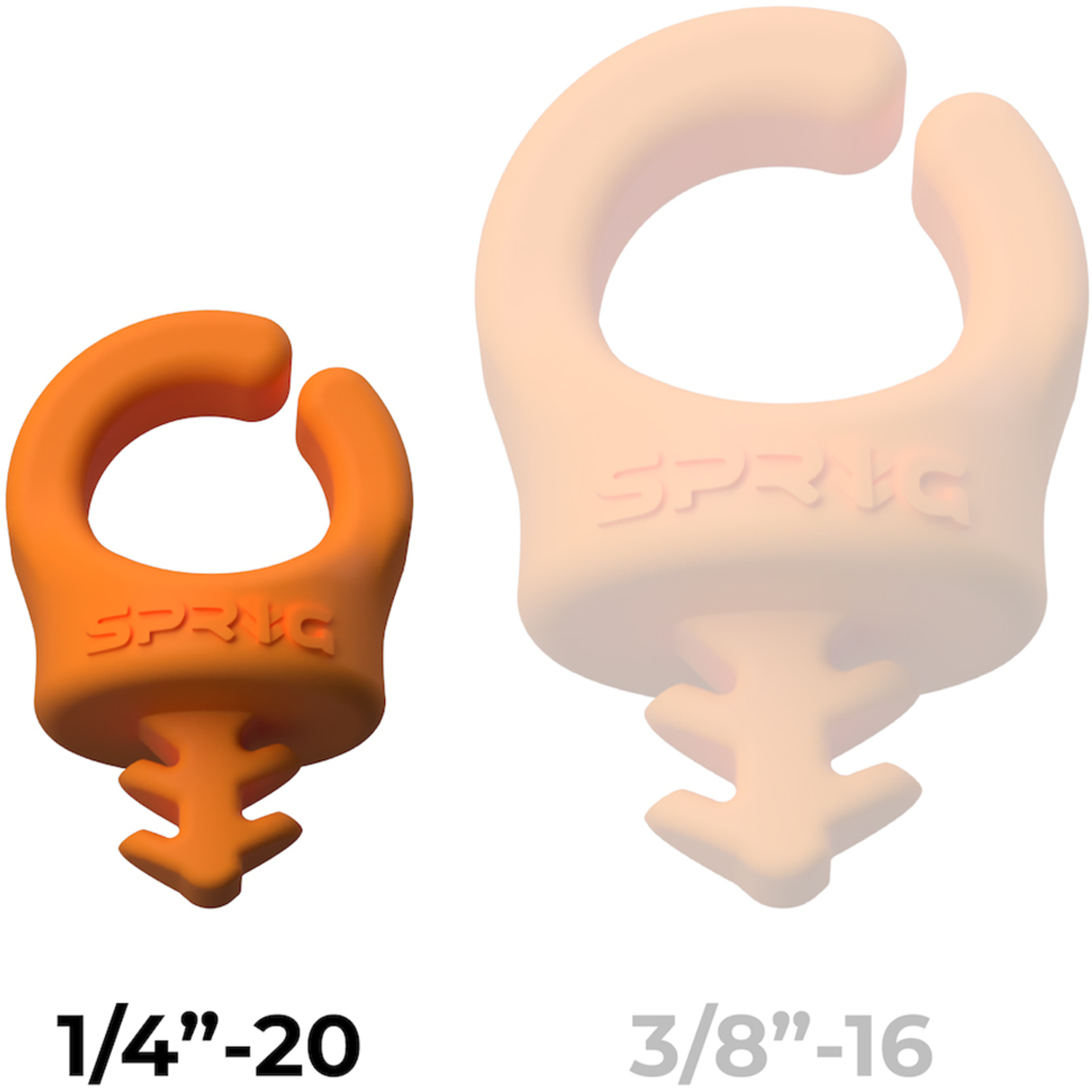 Sprig Orange (1/4"20) Kabel-Management, 6er-Pack