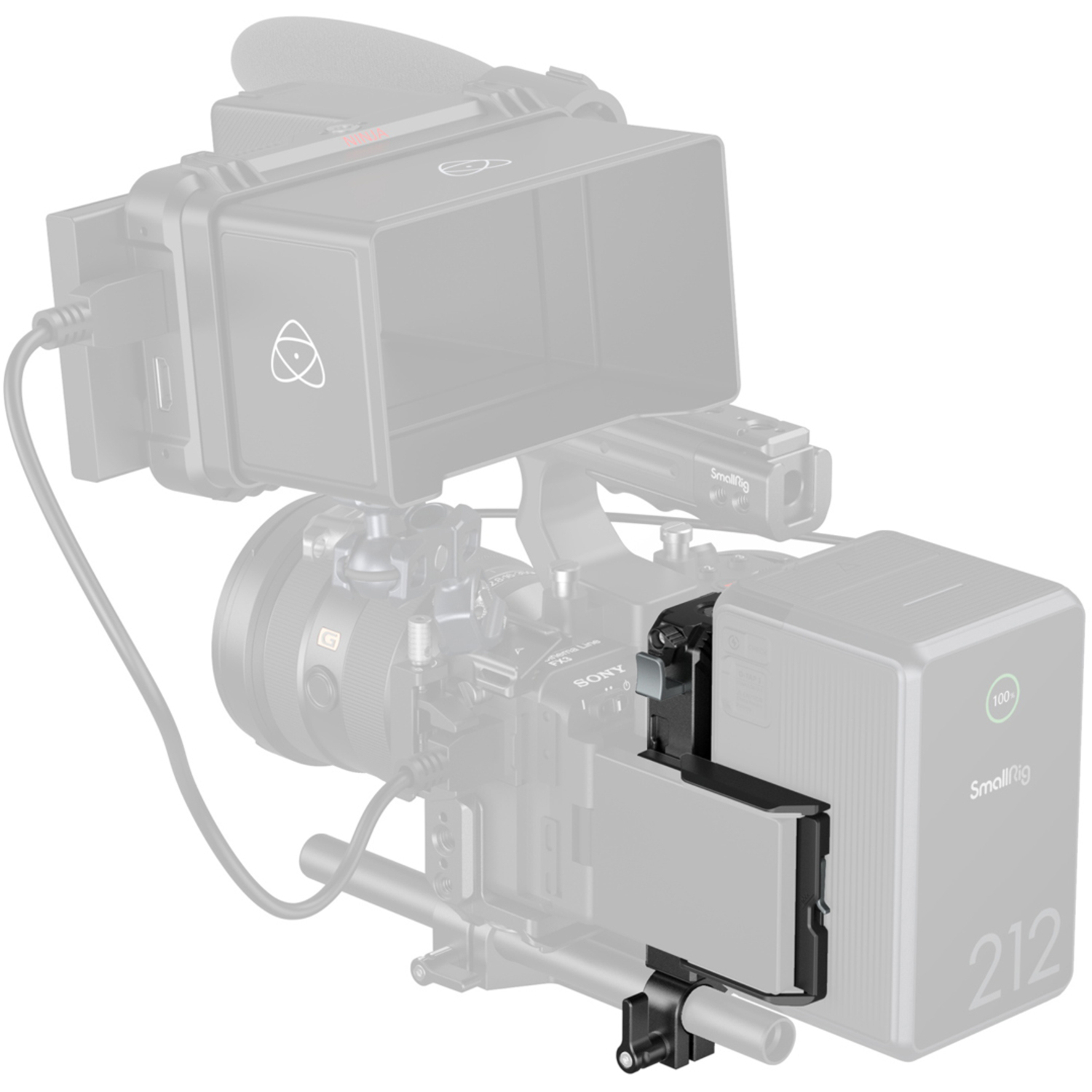 SmallRig V-Mount-Akku-Montageplatte Kit 5226 für 15mm LWS-Rods