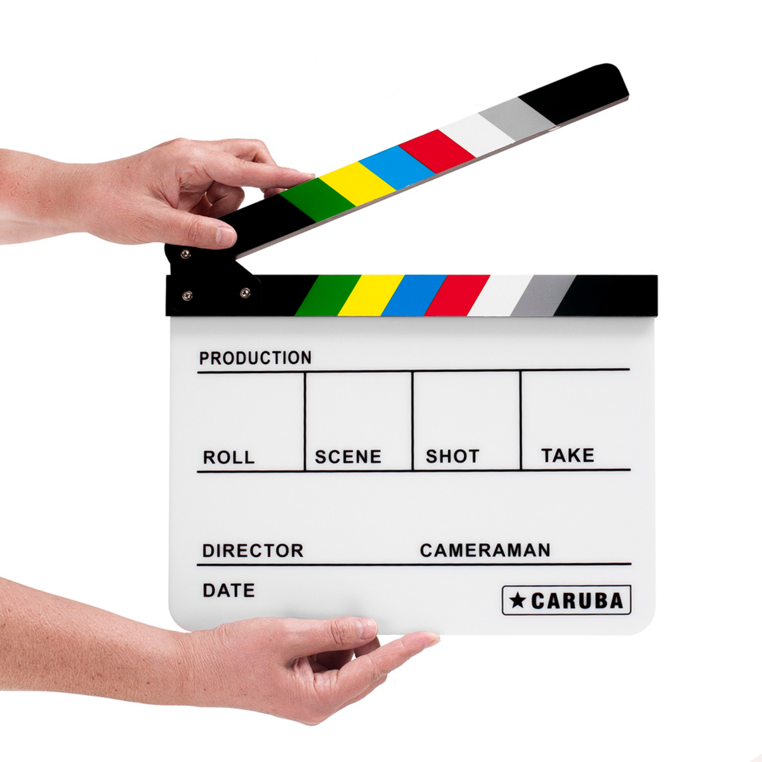 Caruba Professionelle Filmklappe Weiß