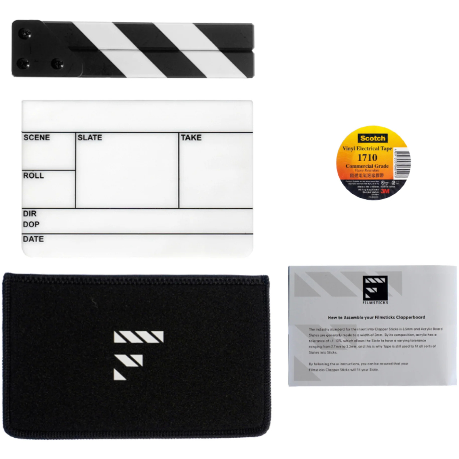 Filmsticks ClapperBoard Premium Kit, Small (EU/UK-Layout)