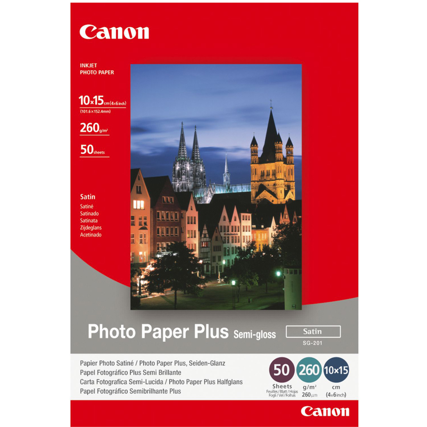 Canon SG-201 Fotopapier 10x15 50 Blatt 260g/m² Plus seidenglanz